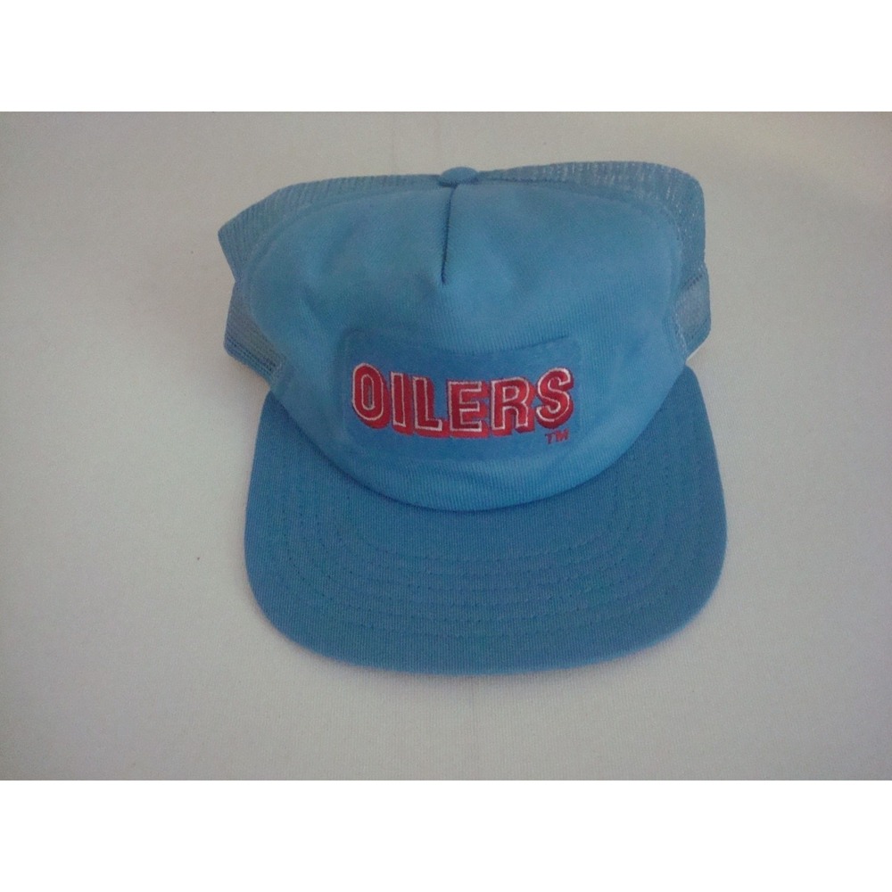 HOUSTON OILERS NEW ERA USA MADE 90S SNAPBACK HAT CAP VINTAGE DEADSTOCK B2